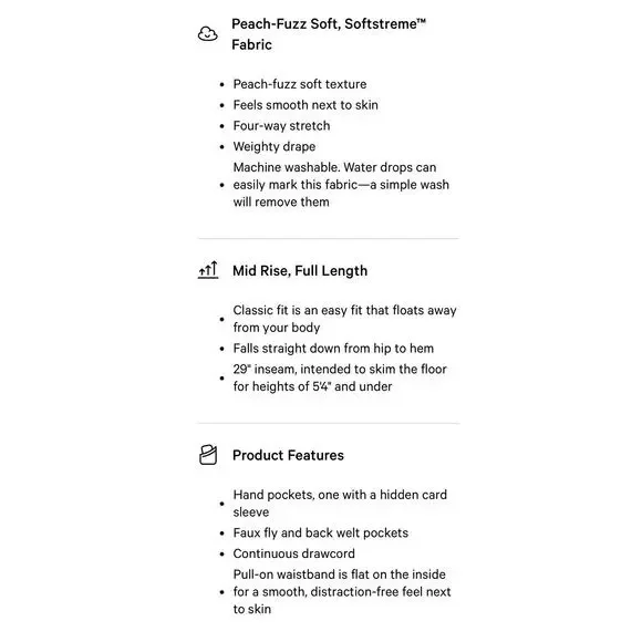 Lululemon Womens Size Medium Black Straight-Leg Mid-Rise Pant Luxtreme NEW - Picture 3 of 14